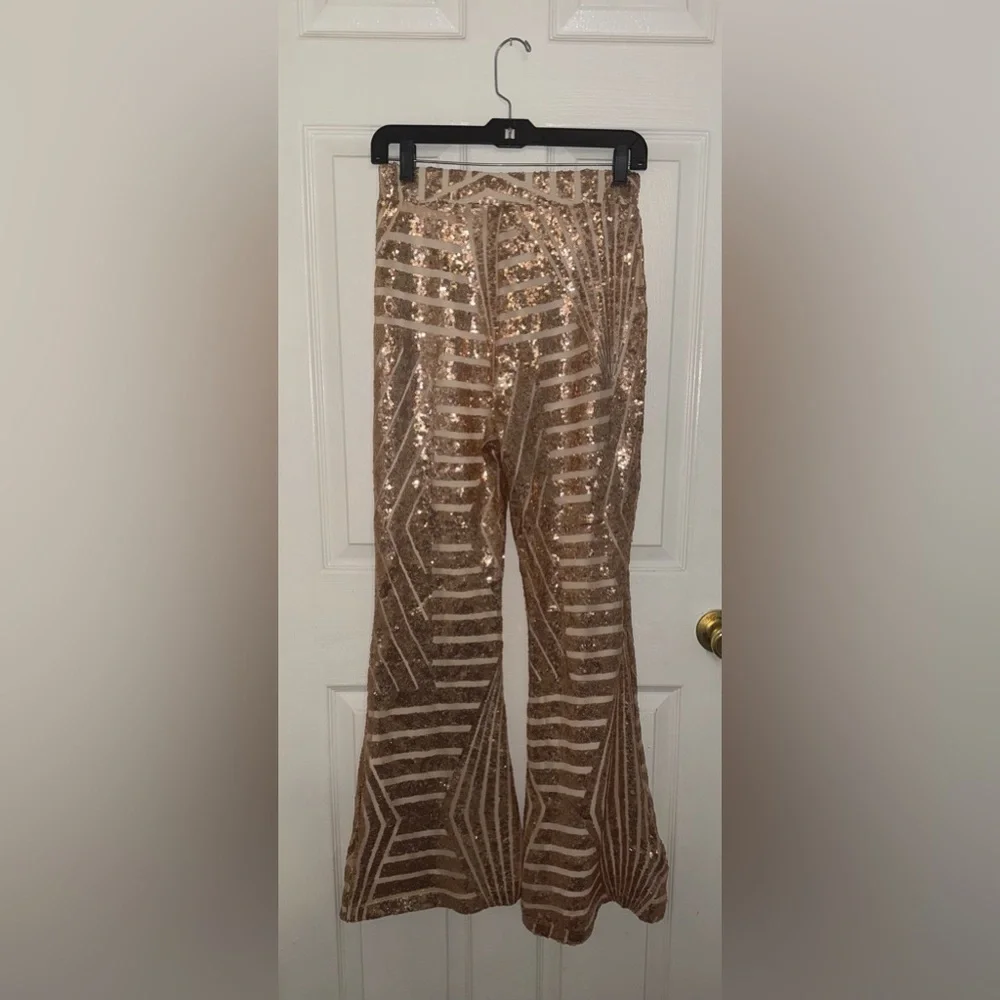 Sequin Patterned Pants - Picture 2 of 7